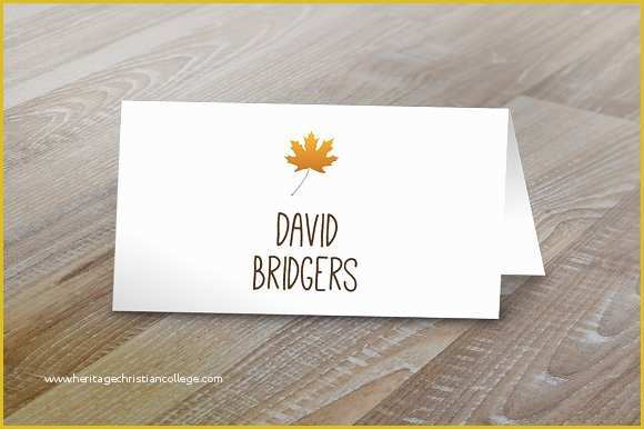 Free Tent Card Template Of Fall Table Tent Name Cards Card Templates On Creative Market