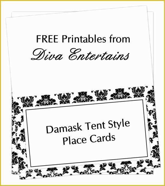 Free Tent Card Template Of Free Printable Table Tent Card Template