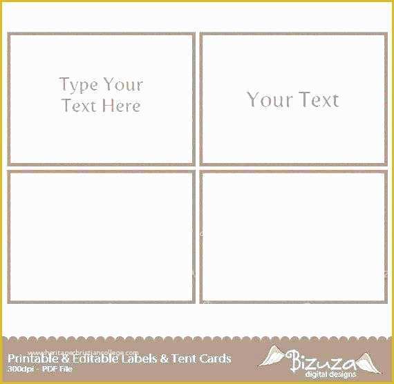 Free Tent Card Template Of Table Place Names Template Free Printable Cards Tent Card