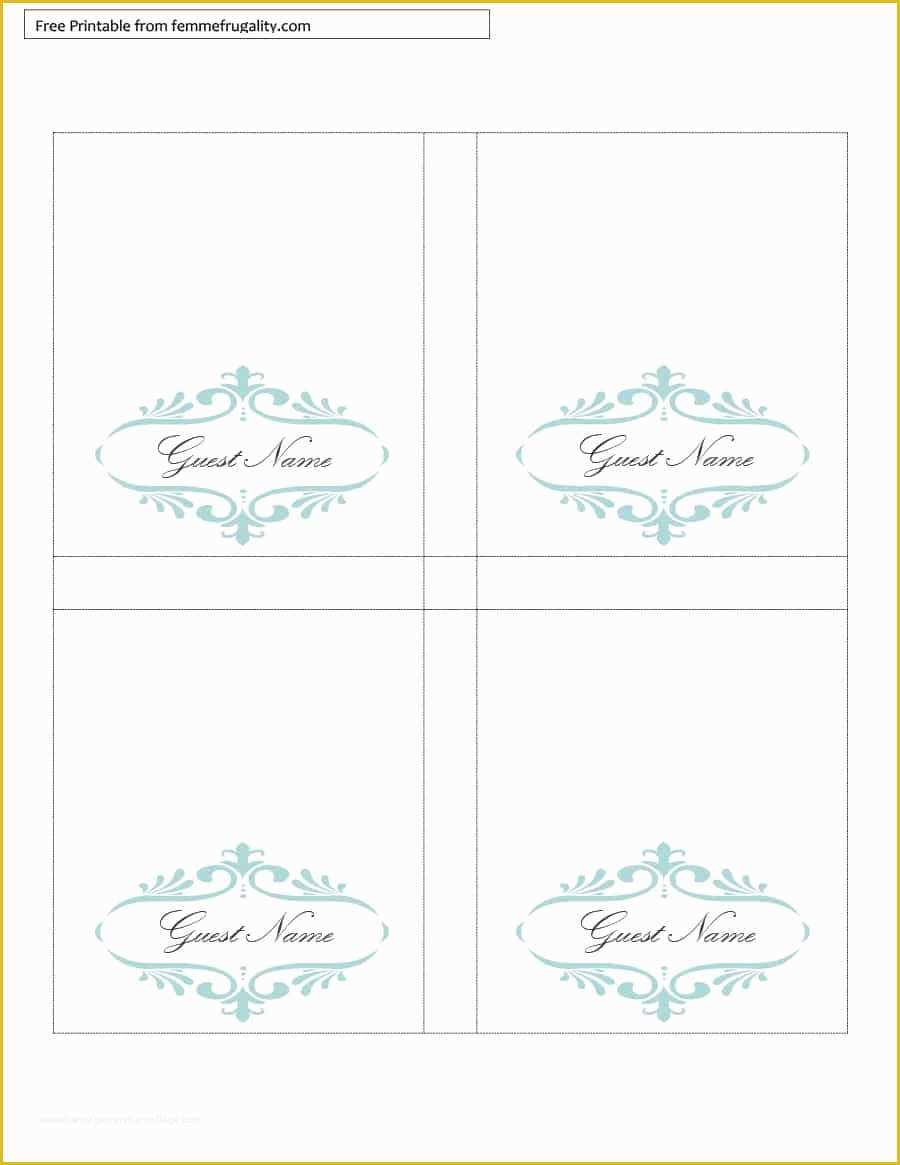 Free Tent Card Template Of Table Tent Template Free Printable & Table Tent Name Card