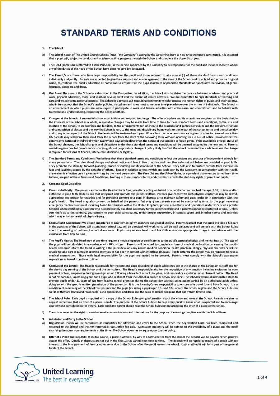 Free Terms and Conditions Template Of 40 Free Terms and Conditions Templates for Any Website