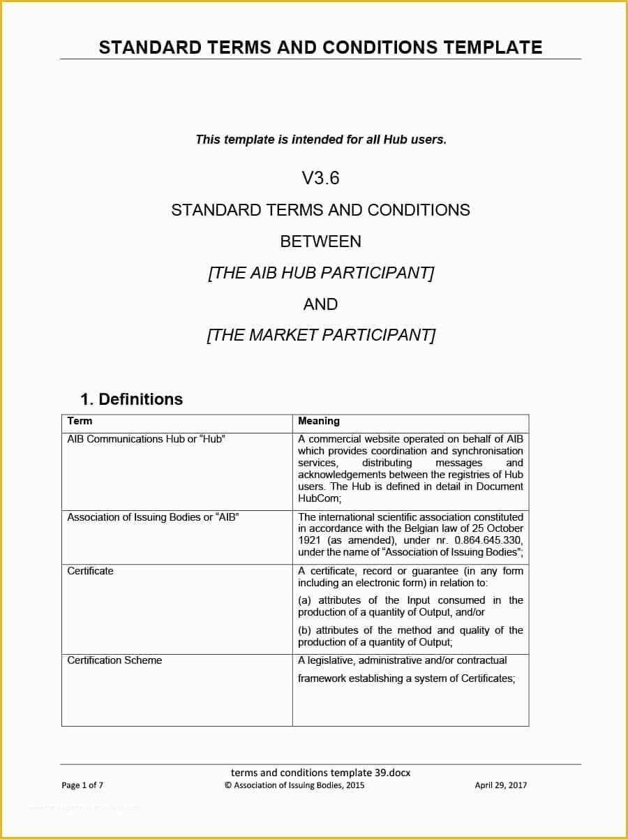 Free Terms and Conditions Template Of 40 Free Terms and Conditions Templates for Any Website