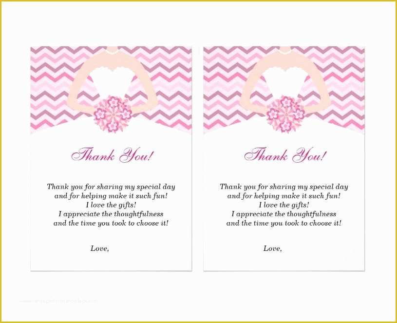 Free Thank You Card Template Of 30 Free Printable Thank You Card Templates Wedding