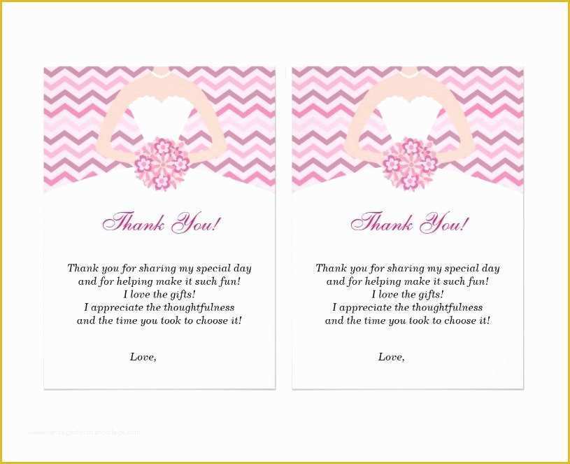 Free Thank You Card Template Of 30 Free Printable Thank You Card Templates Wedding