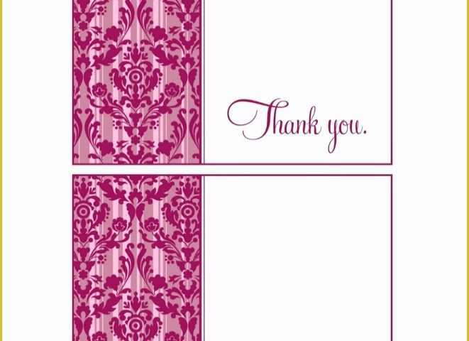 Free Thank You Card Template Of 30 Free Printable Thank You Card Templates Wedding