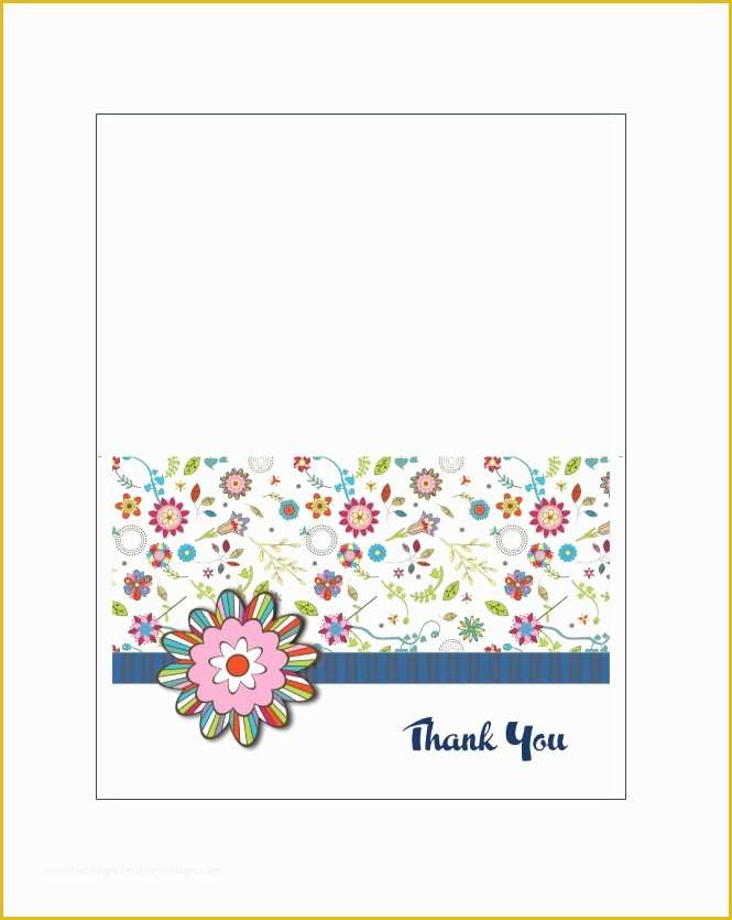 Free Thank You Card Template Of 30 Free Printable Thank You Card Templates Wedding