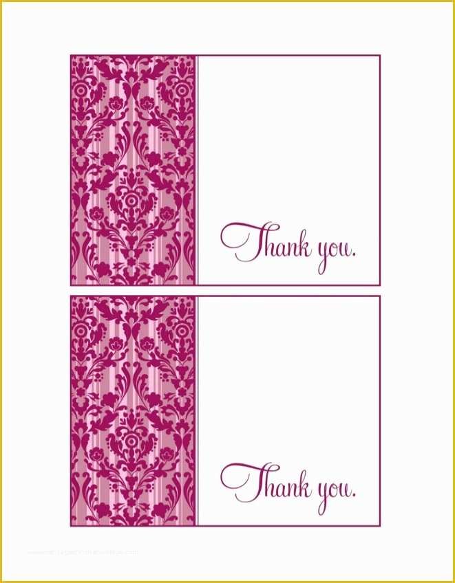 49 Free Thank You Card Template