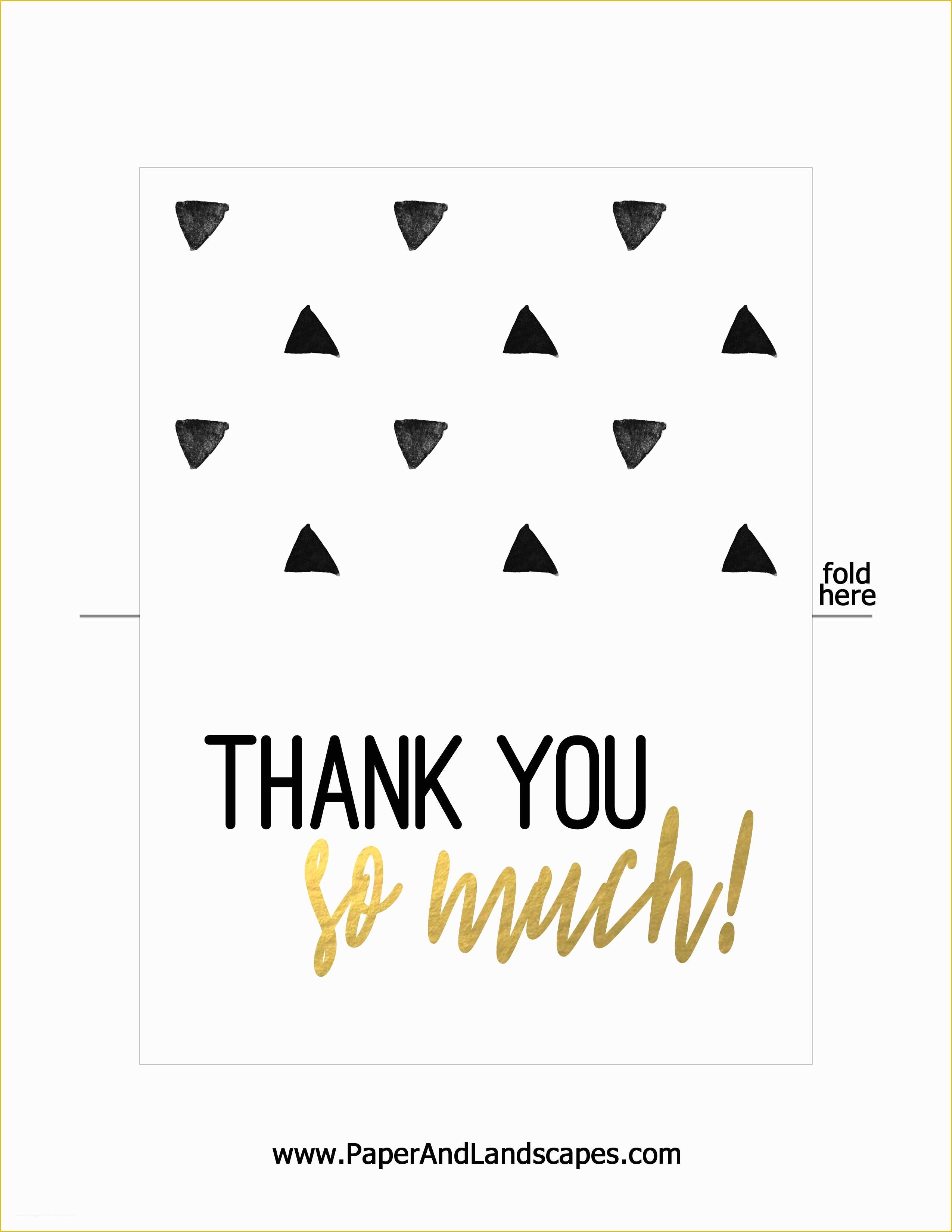 Free Thank You Card Template Of Free Printable Thank You Cards Paper and Landscapes
