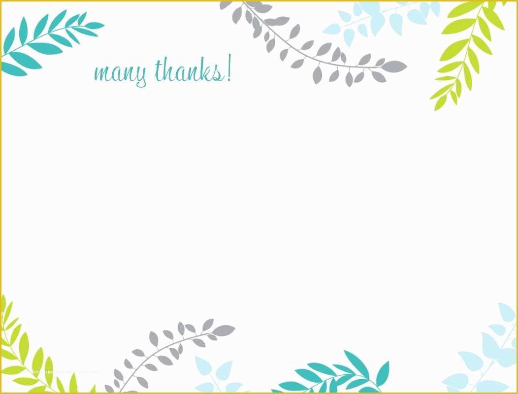 Free Thank You Card Template Of Printable Thank You Card Template