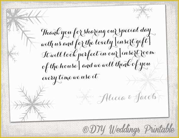 Free Thank You Card Template Word Of Snowflake Thank You Card Template Snowflake Winter