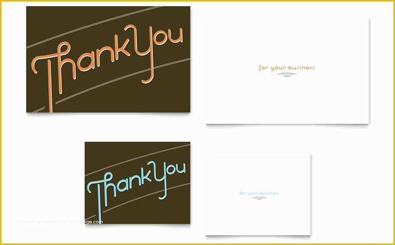 Free Thank You Card Template Word Of Thank You Note Card Template Word & Publisher