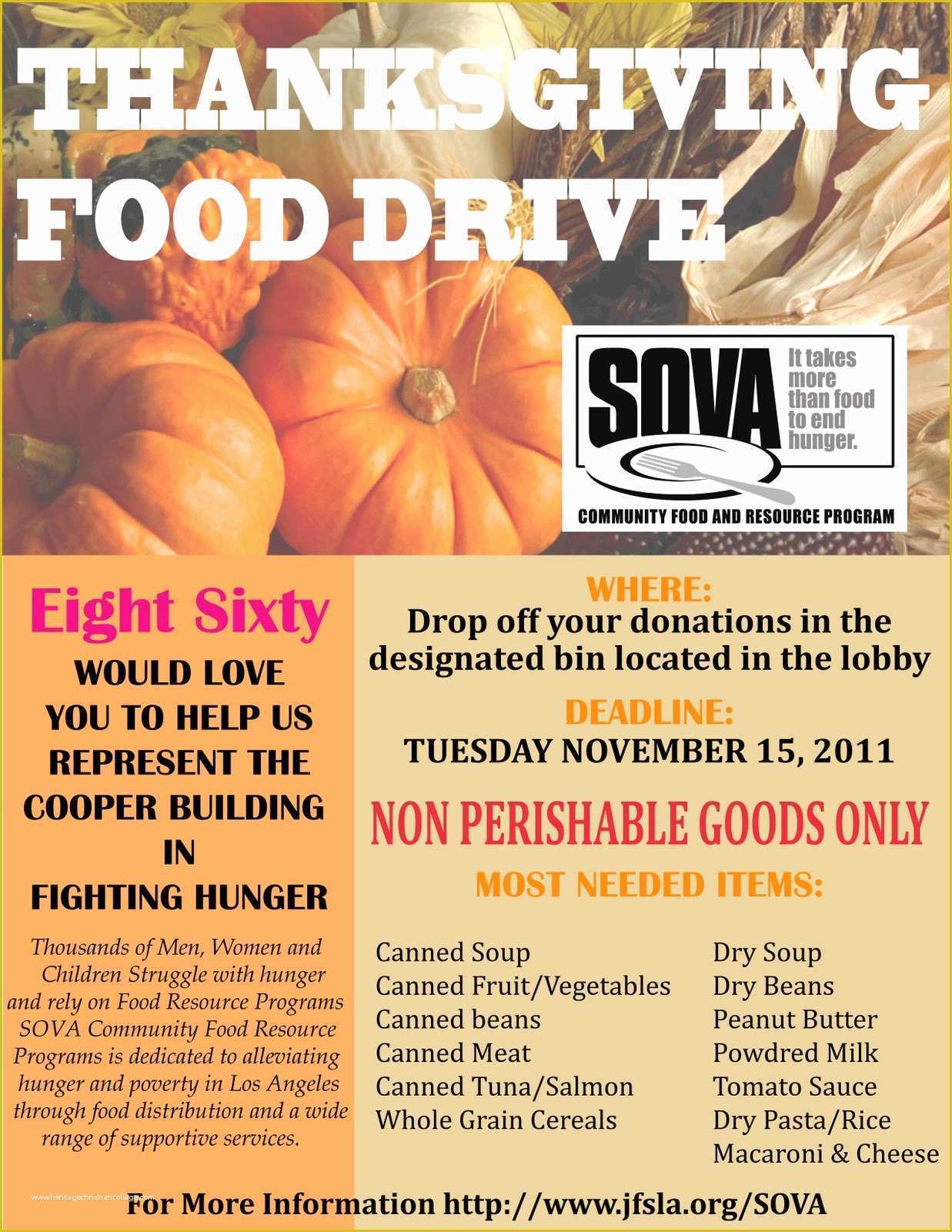 Free Thanksgiving Food Drive Flyer Template Of Cooper Design Space Our Annual Food Drive Has Started