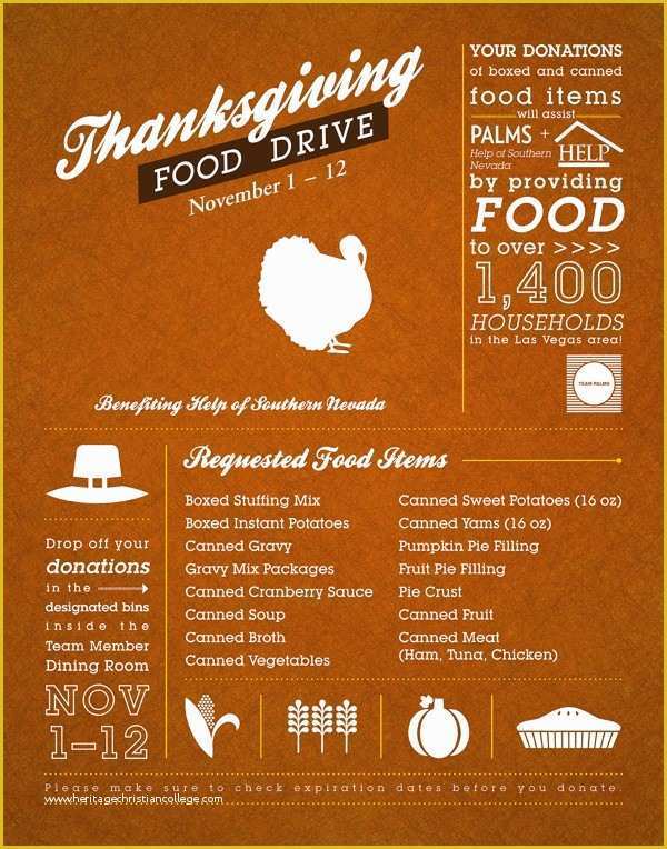 Free Thanksgiving Food Drive Flyer Template Of Information Posters & Infographics Fawcett S Class