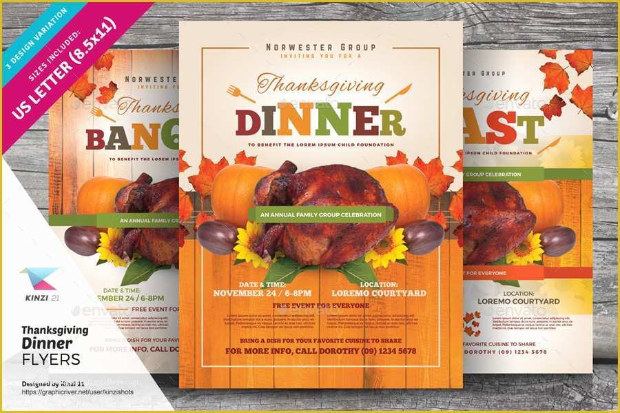 Free Thanksgiving Food Drive Flyer Template Of Thanksgiving Dinner Flyer Templates by Kinzishots