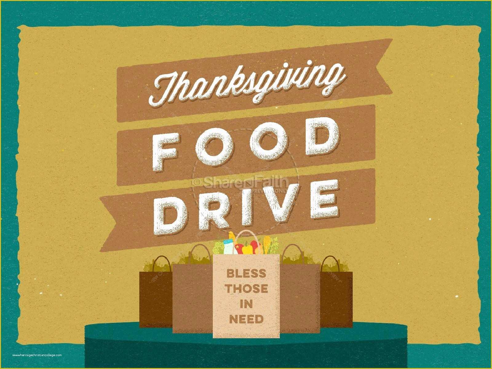 Free Thanksgiving Food Drive Flyer Template Of Thanksgiving Food Drive Christian Powerpoint