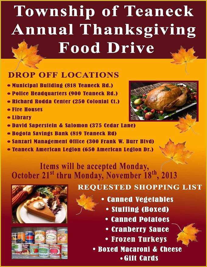 Free Thanksgiving Food Drive Flyer Template Of 17 Best Food Pantry ...