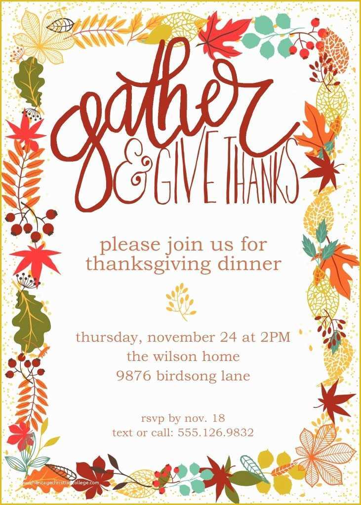 Free Thanksgiving Invitation Templates Of Best 25 Thanksgiving Invitation Ideas On Pinterest