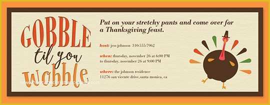 Free Thanksgiving Invitation Templates Of Free Line Thanksgiving Dinner Invitations