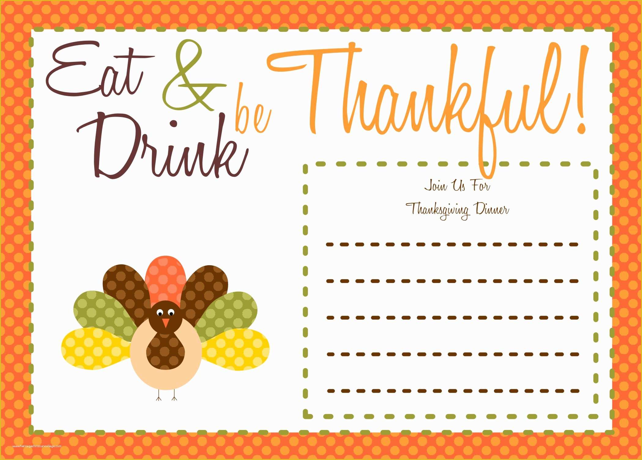 Free Thanksgiving Invitation Templates Of Free Thanksgiving Printables From the Party Bakery