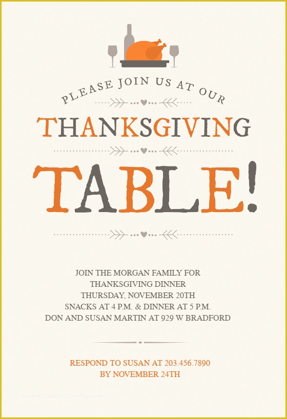 Free Thanksgiving Invitation Templates Of Thanksgiving Table Free Thanksgiving Invitation Template