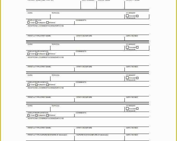 Free therapy Notes Template Of 10 Progress Note Templates Pdf Doc