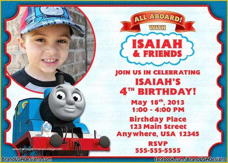 Free Thomas the Train Invitations Template Of 1000 Images About isaac S 3rd Birthday On Pinterest