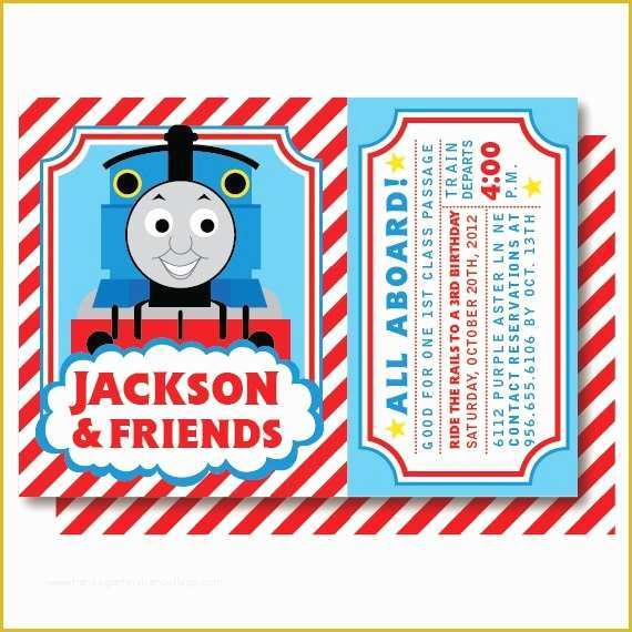 Free Thomas the Train Invitations Template Of 15 Best Images About Thomas the Train Party On Pinterest