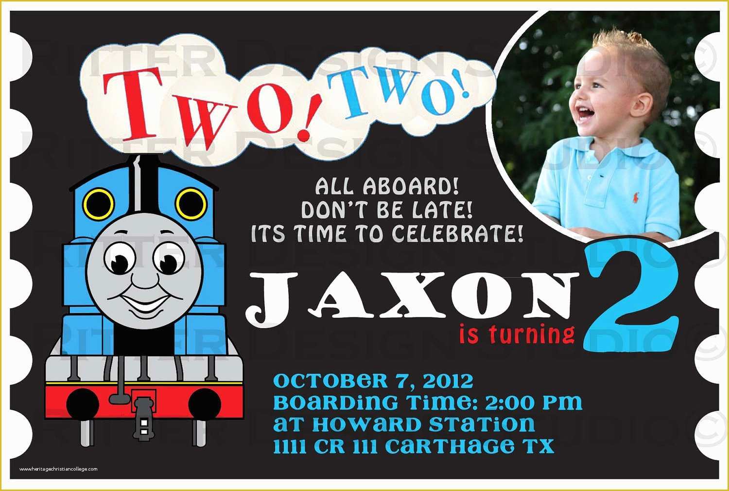 Free Thomas the Train Invitations Template Of attractive Thomas the Train Birthday Invitation Ideas