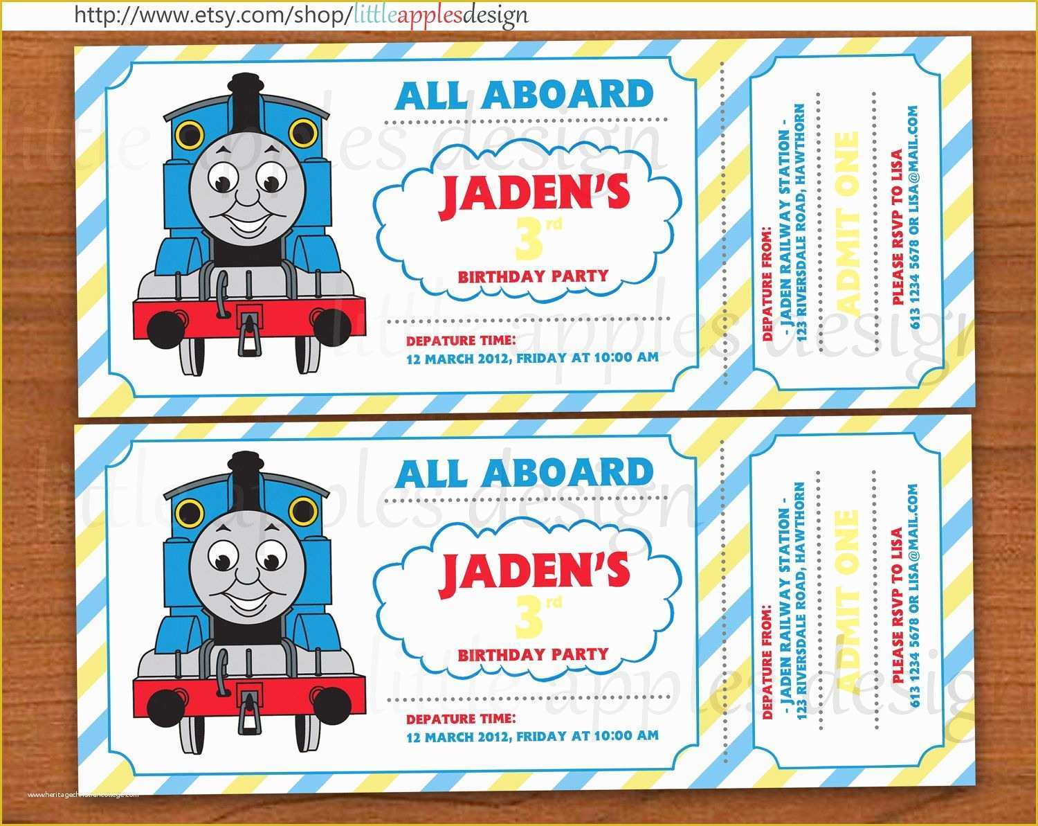 Free Thomas the Train Invitations Template Of Cool Thomas and Friends Invitations