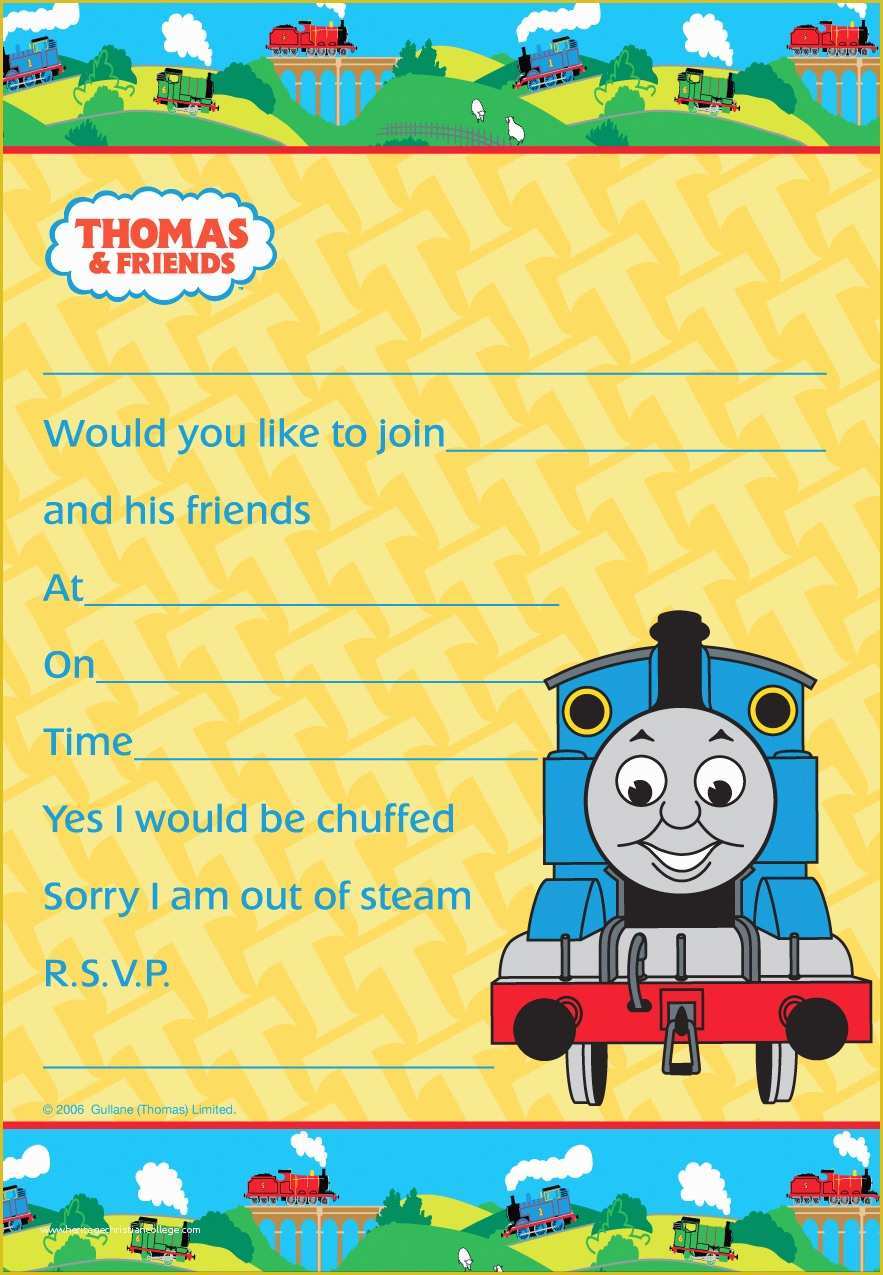 Free Thomas the Train Invitations Template Of Thomas the Train Baby Shower Invitation Ideas