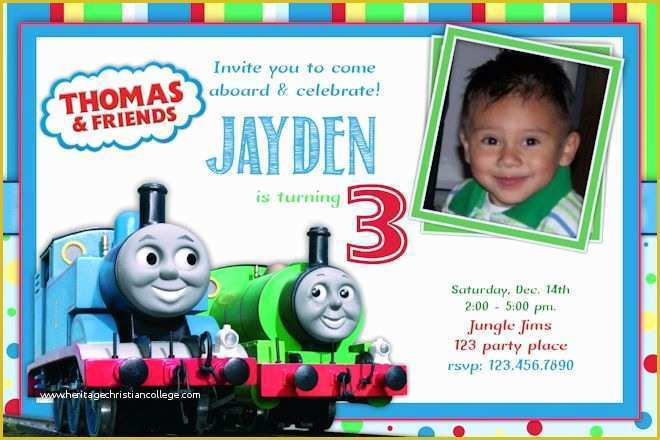 Free Thomas the Train Invitations Template Of Thomas the Train Birthday Invitation Invitation