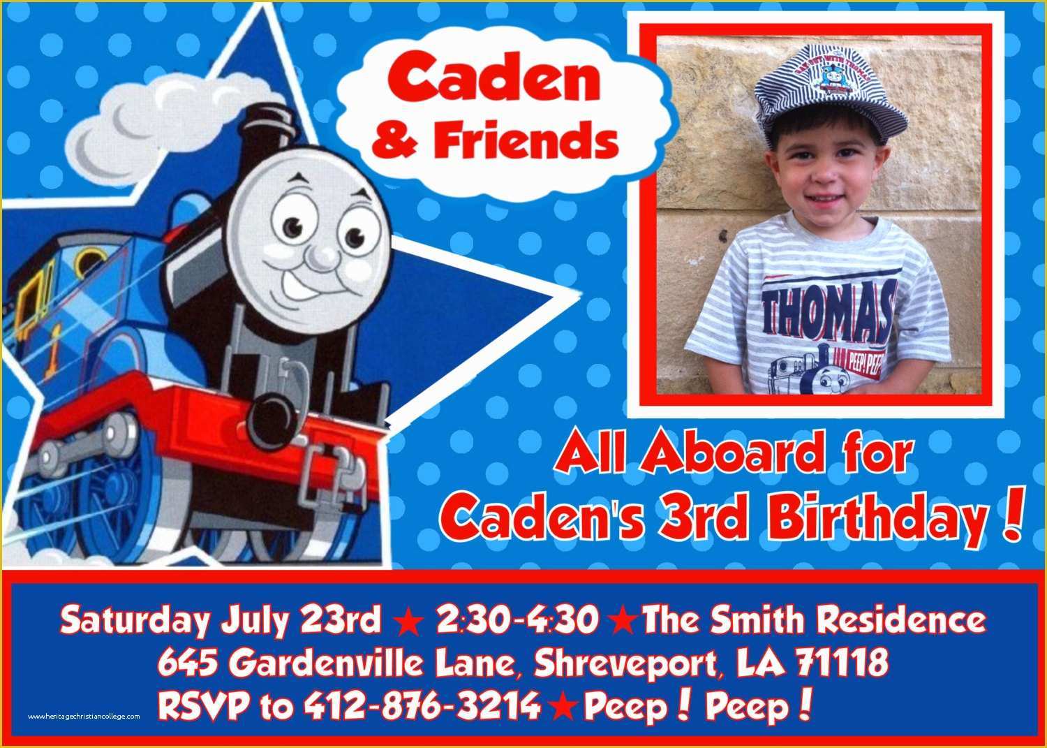 Free Thomas the Train Invitations Template Of Thomas the Train Birthday Party Invitations Template