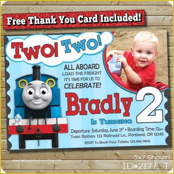 Free Thomas the Train Invitations Template Of Thomas the Train Invitation Thomas the Train Birthday