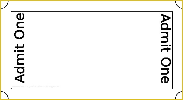 Free Ticket Stub Template Of Blank Ticket Full Size Paper Clip Art at Clker
