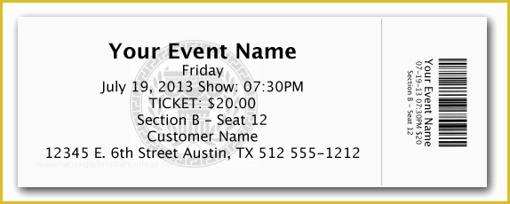 Free Ticket Stub Template Of Elegant Admission Ticket Template Example with event Name