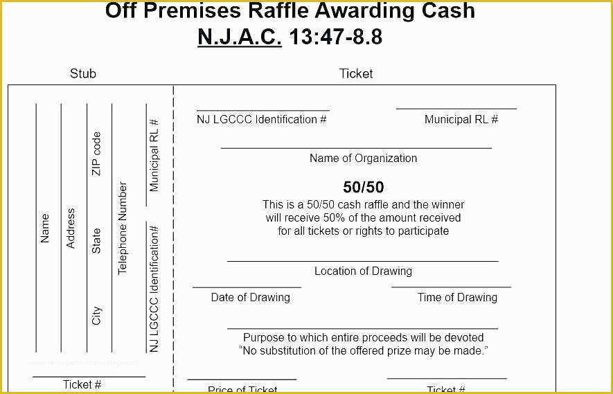 Free Ticket Stub Template Of Tickets Template Drawing at Free for Personal Use Raffle