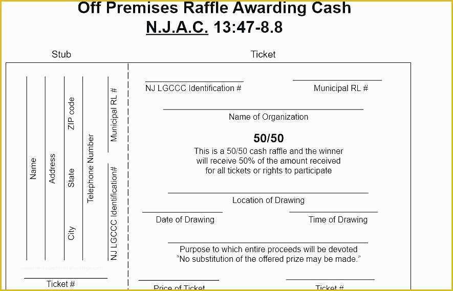 Free Ticket Stub Template Of Tickets Template Drawing at Free for Personal Use Raffle