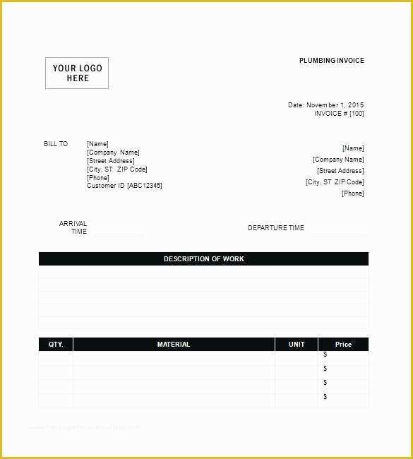Free Time and Material Template Of Time and Material Invoice Template Excel Page – Cafedesign