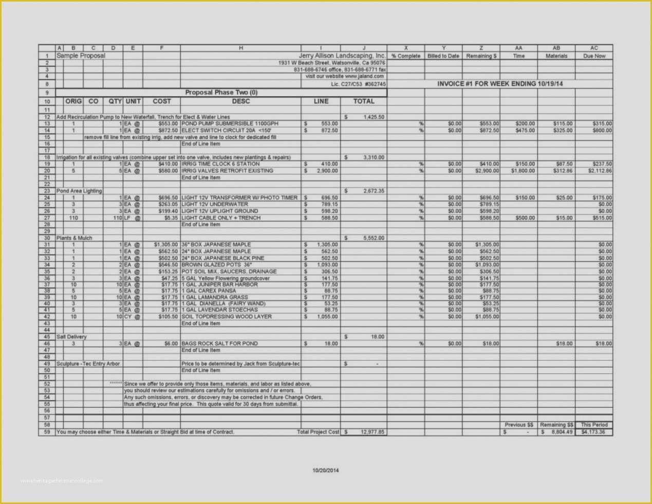 Free Time and Material Template Of Time and Materials Invoice Exampleplate Free Download