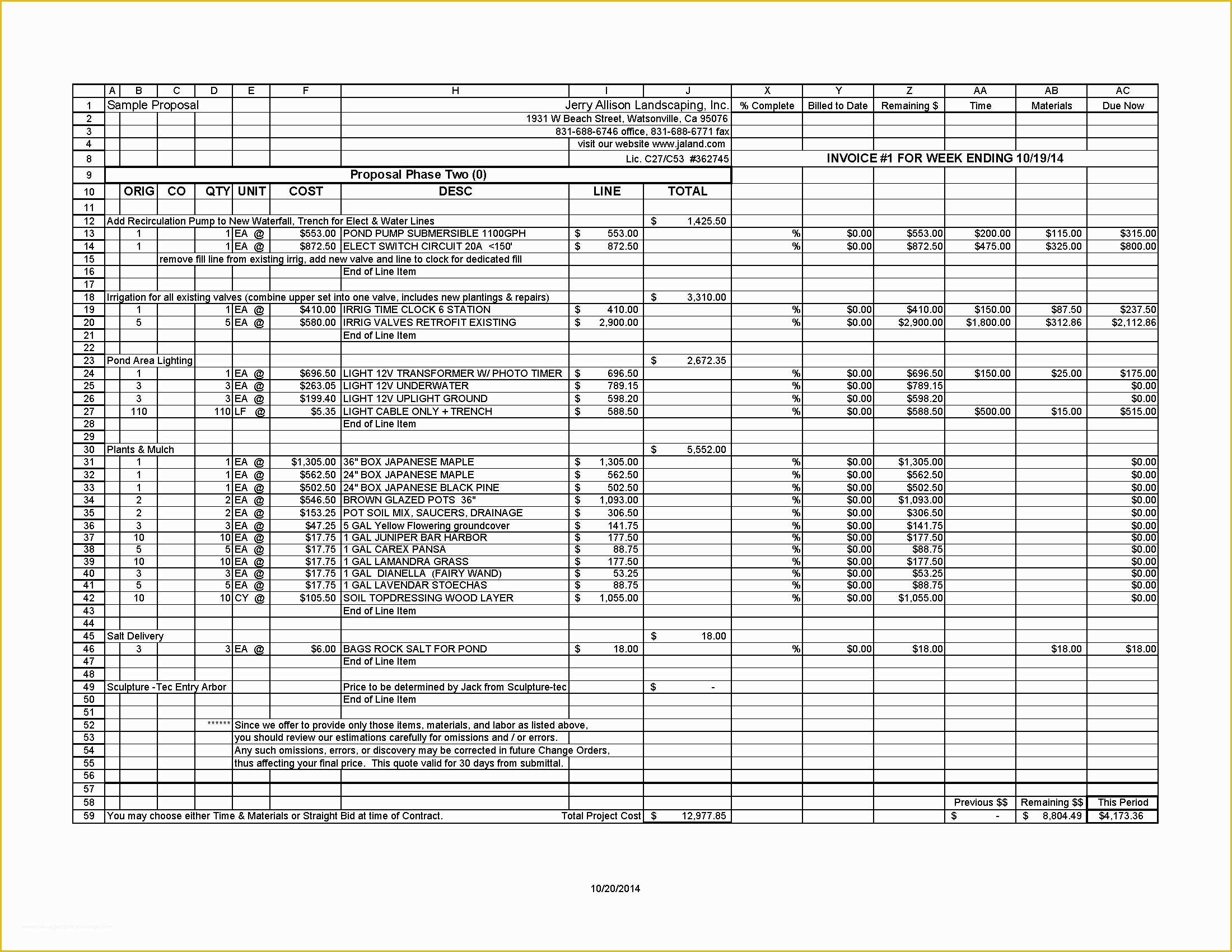 Free Time and Material Template Of Time and Materials Invoice Invoice Template Ideas