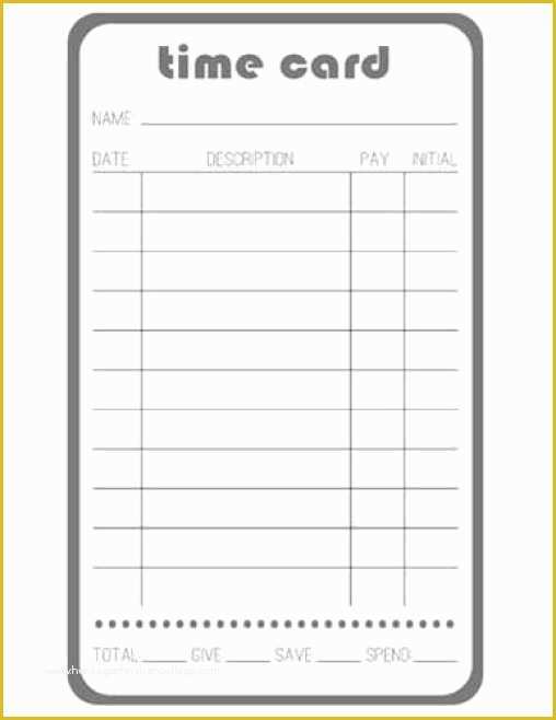 Free Time Card Template Of 9 Free Printable Time Cards Templates Excel Templates