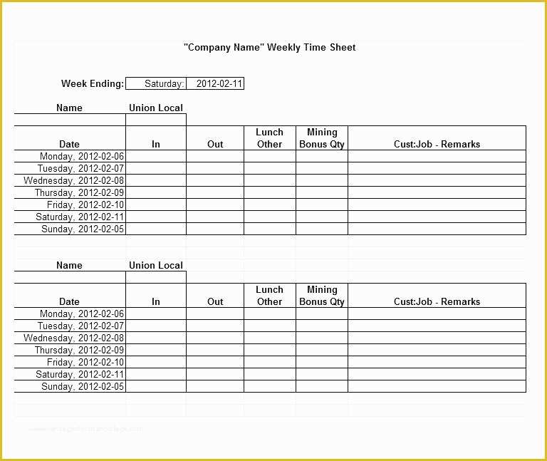 Free Time Card Template Of Work order Timesheet Template Employee Time Sheet forms
