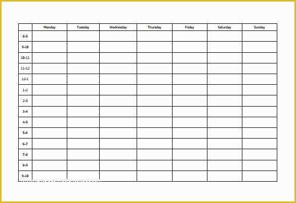 Free Time Study Template Excel Download Of 18 Study Schedule Templates Pdf Doc