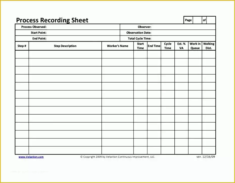 Free Time Study Template Excel Download Of 7 Time and Motion Study Template Excel Exceltemplates