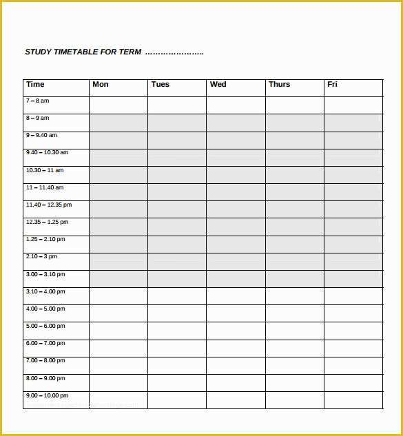 Free Time Study Template Excel Download Of Sample Time Study Template 5 Documents In Pdf