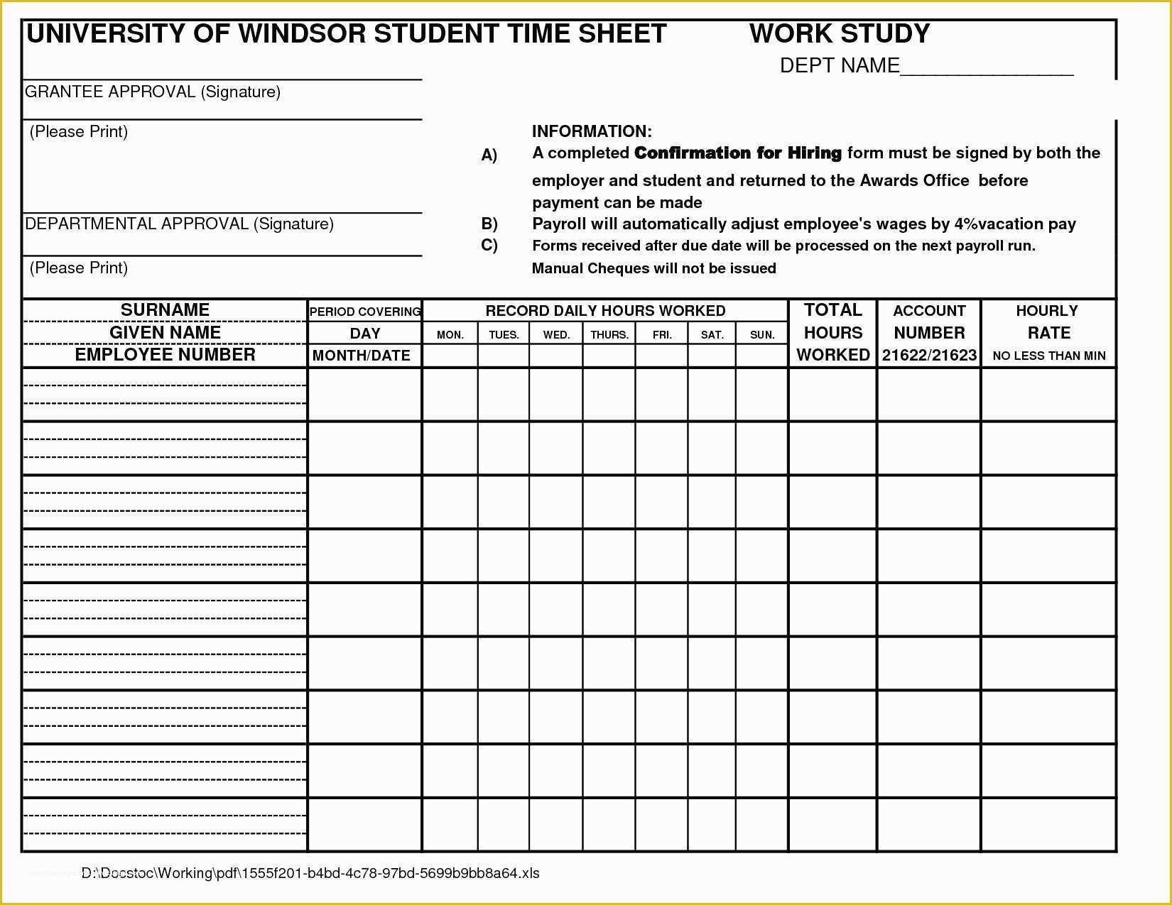 Time Study Excel Template Time Study Excel Template