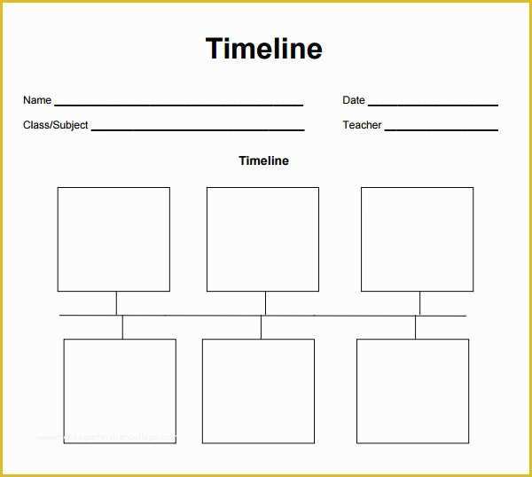 Free Timeline Template Of Blank Timeline Template 6 Free Download for Pdf