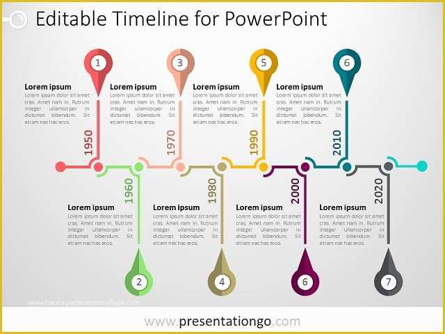 Free Timeline Template Of Free Timelines Powerpoint Templates Presentationgo