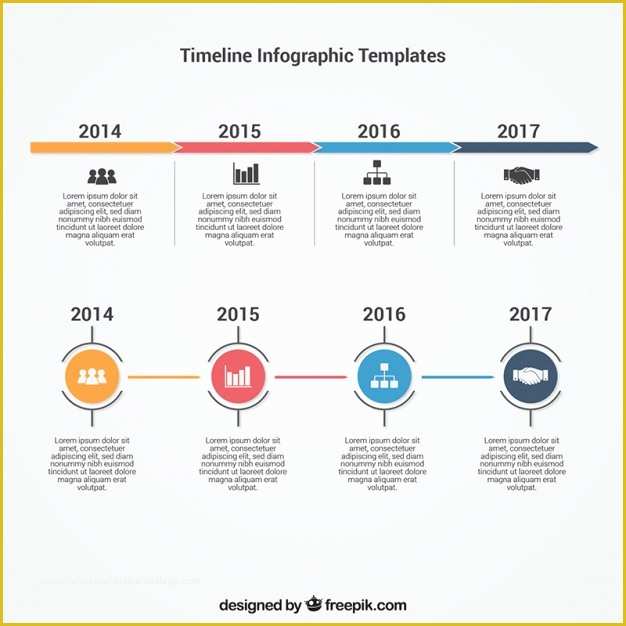 Free Timeline Template Of Infographic Timeline Template Vector