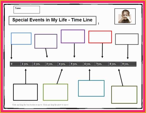 Free Timeline Template Of Timeline Template for Kids